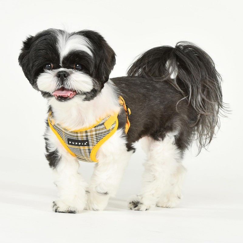 Puppia Lucas Dog Comfort Harness C (Step-in) Fashionable Checkered Pattern