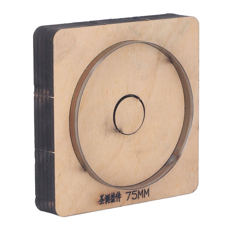 Leather Cutting Die 75mm Dia Round Shaped Manual Punching Molds