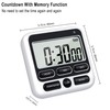 KTKUDY Digital Kitchen Timer with Mute/Loud Alarm Switch ON/Off Switch,