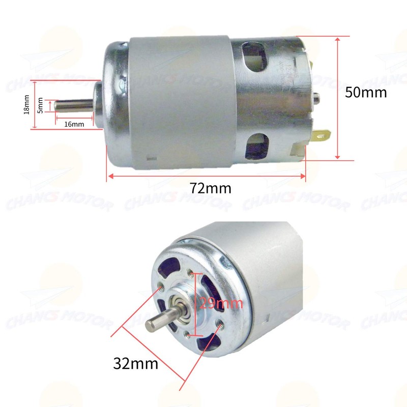 CHANCS - Sierra eléctrica DIY 895 DC Motor DC 12V-24V