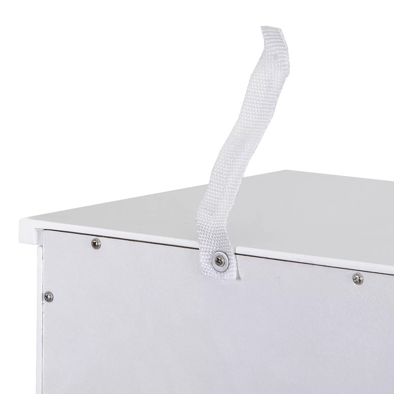 SEGAWE Bathroom Floor Storage Cabinet Freestanding Wooden Side Organizer with
