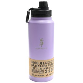 Aquapelli Viola Purple Vacuum Insulated Water Bottle, 34 oz