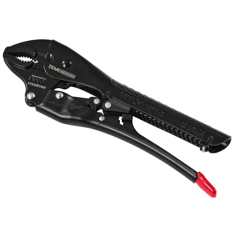 STARWORK TRUE MECHANIC™ Automatic Curved Jaw Locking Pliers 10-inch