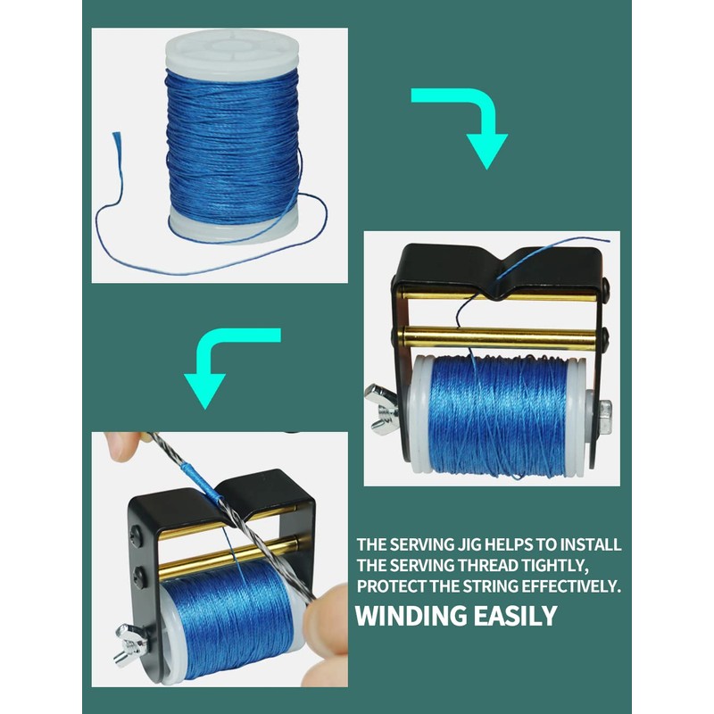 longbowmaker Bow Cord Serving Thread 120 yards/110 m Archery Winding