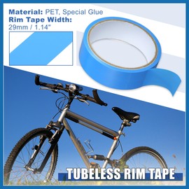 A ABSOPRO Width 29mm Length 10m Tubeless Rim Tape Bike Rim Strip Tape Blue Automotive Parts Item Replacement