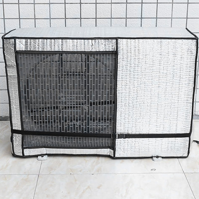 Silver AC Unit Cover Air Conditioner Unit Aluminum Foil Dustproof