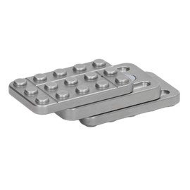 Metal ADHD Autism Push Slider Toy Adult Office Desk Anxiety Stress Relief Magnetic 3 Layer Haptic Slider Toy