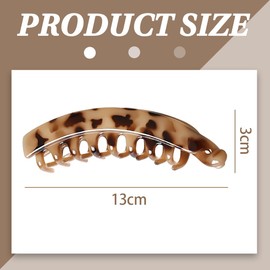 XUZOPIM Pack of 4 large banana hair clips, vintage banana clip, ponytail, hair clip, thick hair for women and girls