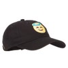Angel Icon Patched Unstructured Washed Cap - Black OSFM
