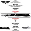 15 x TopsTools T111C 100mm Jigsaw Blades Designed for Fast