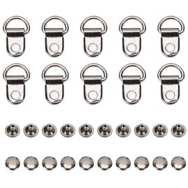 Joyzan Shoe Lace Hooks, Boot Laces Hook Buckles Speed Boots Hooks Eyelets Shoelace Metal Loop Ring With Rivets DIY Accessories Repair Kit For Camp Hike Climb Hiking Work Outdoor Fittings 100 Sets