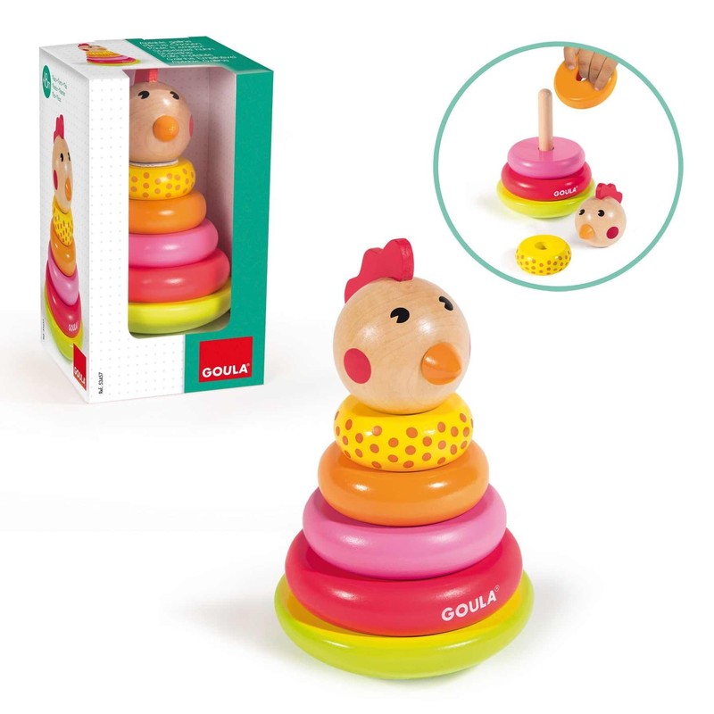 Goula D53457 - Stapel-Huhn Spiel