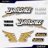 Yamaha Banshee Decals Gold Retro Graphics Kit fits 1991-93 Yamaha
