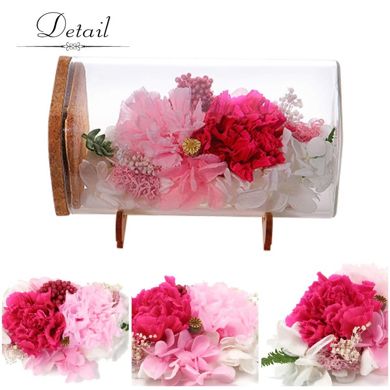 Tea Sight Preserved Flower Bottle Flower Gift Soleil Mother's Day