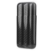 Gorgeri Carbon Fibre Cigar Case Humidors 3 Tubes Cigar Holder