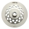 7" Grinding Wheels for Concrete, Granite, and Marble, #80/100 Grit,