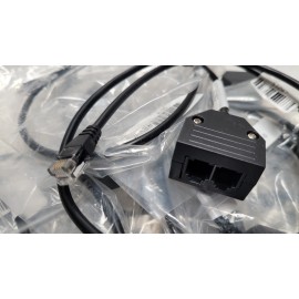 Dahszhi 10 Pcs Phone Jack Splitter for Landline Telephone RJ11 6P4C 2 Way Adapter,Phone