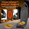 Baker's Friend Omelette Maker Electric, Omelette Cooking Surfaces Nonstick, Frittata