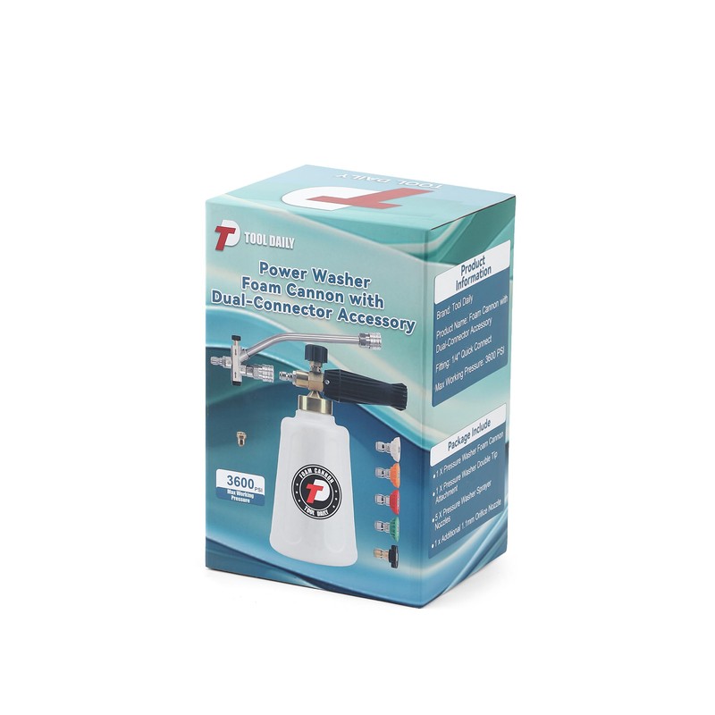 Tool Daily Foam Cannon for Pressure Washer with Double Tip
