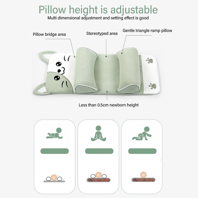 Baby Pillow Absorbent Universal Ultra Soft Multi Functional Breathable Toddler