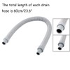 Rannb PVC Water Drain Pipe Hose for Air Conditioner 60cm/