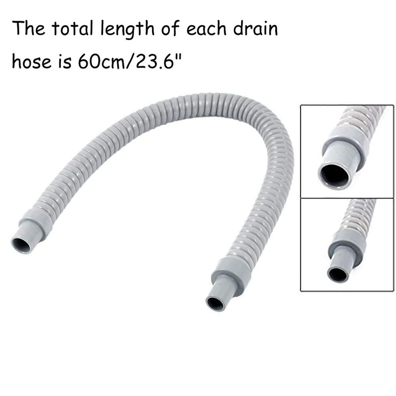 Rannb PVC Water Drain Pipe Hose for Air Conditioner 60cm/