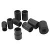 10PCS Twist Impact Socket with 8mm Straight Rod 3/8in Drive