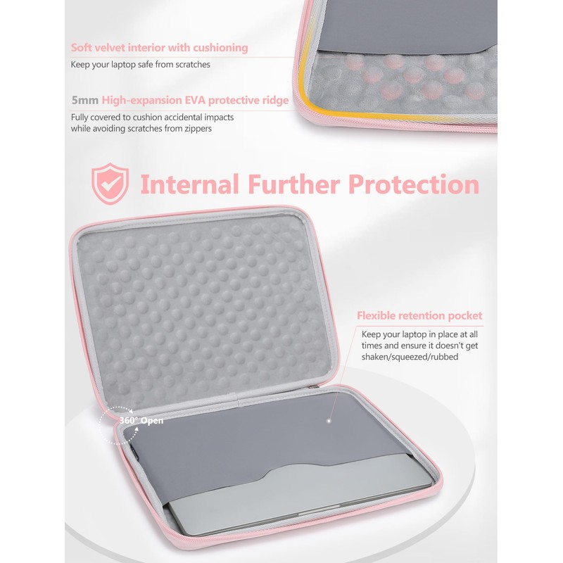 HYZUO 15-16 Inch Hard Shell Laptop Sleeve Case for MacBook