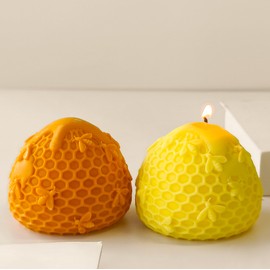Honeycomb Mold Bee Cylinder Silicone Mold Animal Cylinder Mold Honeybee Resin Casting Mold Resin Making Molds Silicone Mold for Candle Home Decorate Mold 3D Animal Mold Candle Making Mold