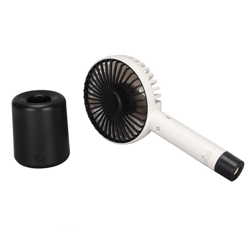 Portable Handheld Fan 3 Levels Automatic Shaking Head USB Rechargeable