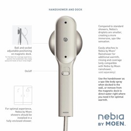 Moen N207H0SRN Spa Shower Handheld, Spot Resist Brushed Nickel