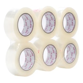 Cinta De Empaque Transparente 48mmx150metros Kit 6 Pzas                                                                                               
