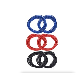 Elastic Shoelaces - No Tie Stretch Laces Make Shoes Fit Perfectly (3 Pairs (For 3 Pairs of Shoes), Red + Black + Blue)