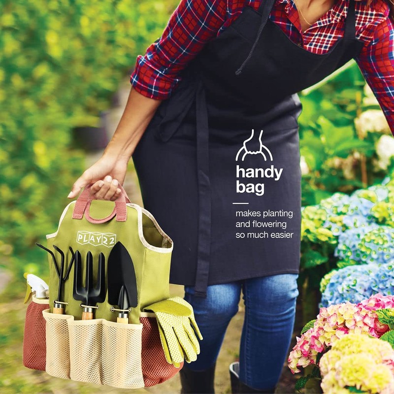 Gardening Tools Set of 10 - Complete Heavy Duty Garden