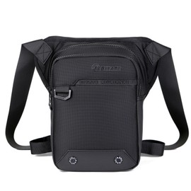 Gsrhzd Leg Bag, Thigh Bag, Black Versatile Adjustable Motorcycle Leg Bag for Men Women, Durable Lightweight High Capacity Drop Leg Bag for Motorcycling Running Walking Shopping