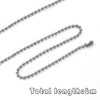 Beaded Pull Chain Extension, BetterJonny 3.2mm Diameter Silver Stainless Steel