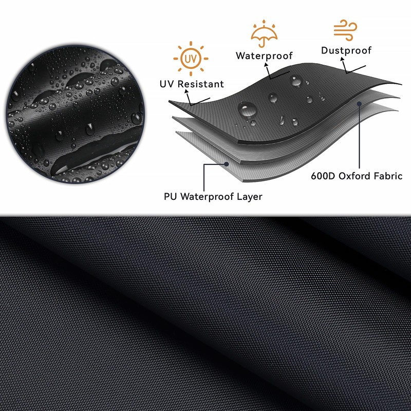 Loenel 23 Inch Park Style Grill Cover, Waterproof Veranda Rectangular