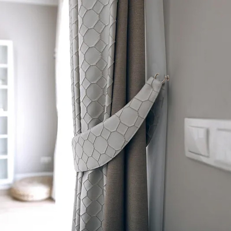AMONENZ 6 Pcs Wall-Mounted Curtain Hocks, G Shape Tieback Hooks,