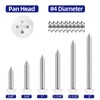 Etauwe 200 PCS #4 x 1 Pan Head Self Tapping