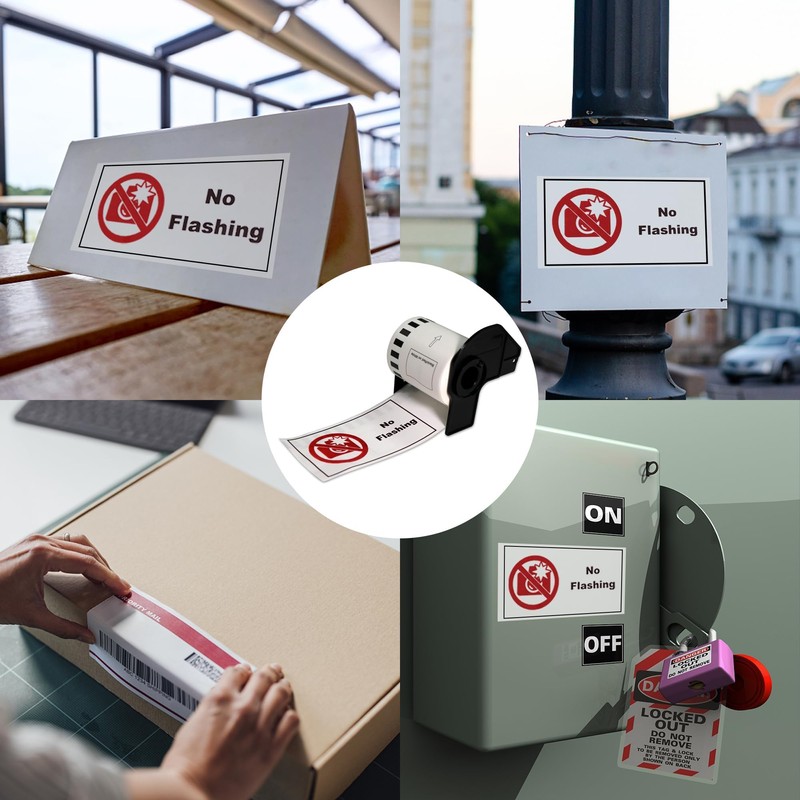 BETCKEY - 2 Rolls DK-22251 Labels, 62mm x 15.24m, 2
