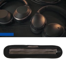 OTOTEC Headphones Headband Cushion Protector Cover with Zip 20.5 x 4.9 cm Compatible with Be-ATS Studio2.0 Studio3.0 Headset Headphone Black