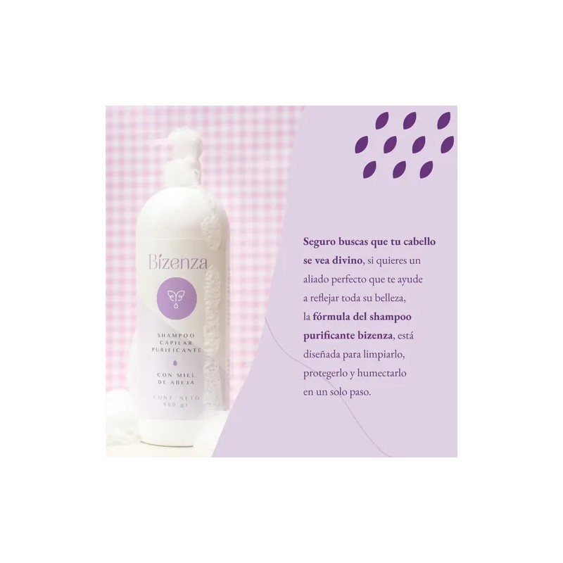Shampoo Capilar Purificante Con Miel De Abeja 980gr.