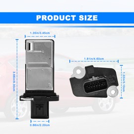 Pleoos Mass Air Flow Sensor Meter MAF 3L3Z-12B579-BA MAF0012 Compatible with Ford Escape Expedition Explorer F150 F250 F350 Lincoln MKX MKZ Navigator Town Car Mercury Mariner Mountaineer