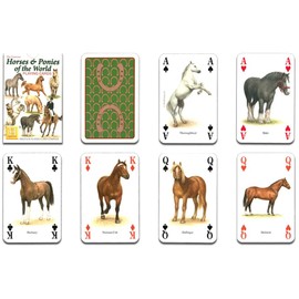 ニチユー(Nichiyu) トランプ 馬 [正規品]【ホース・オブ・ワールド Horses & Ponies of the World Playing Cards】"コレクター必見！世界の馬とポニーのトランプ"