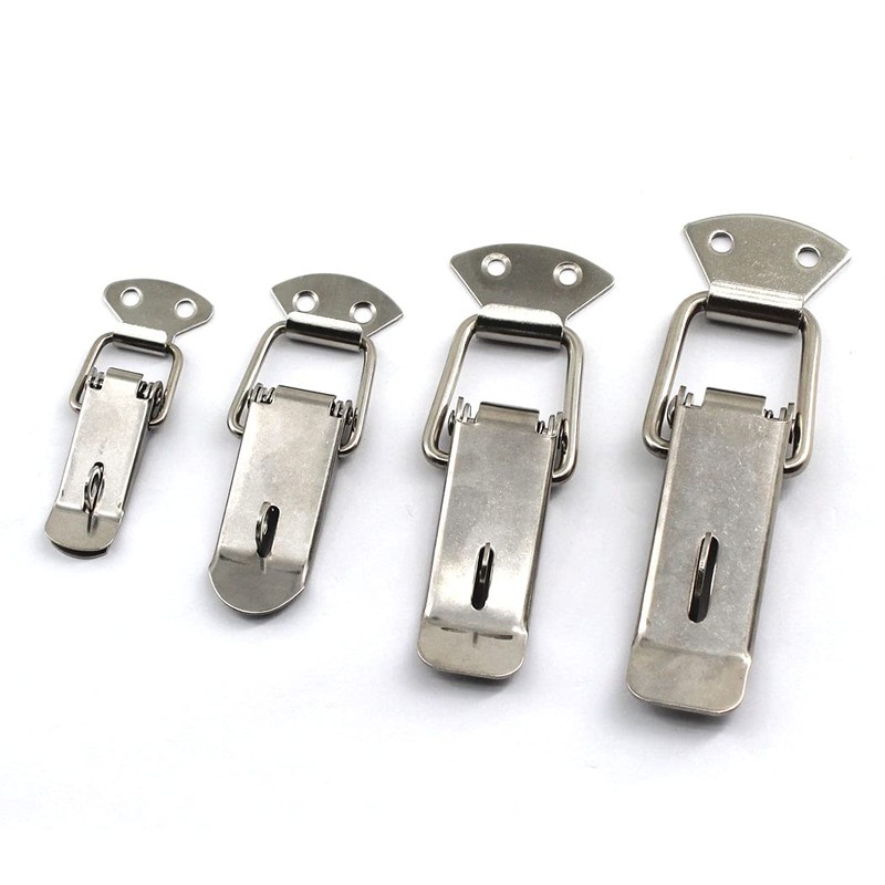 (6 Pieces) Stainless Steel Spring Loaded Latch Clamp Clips for