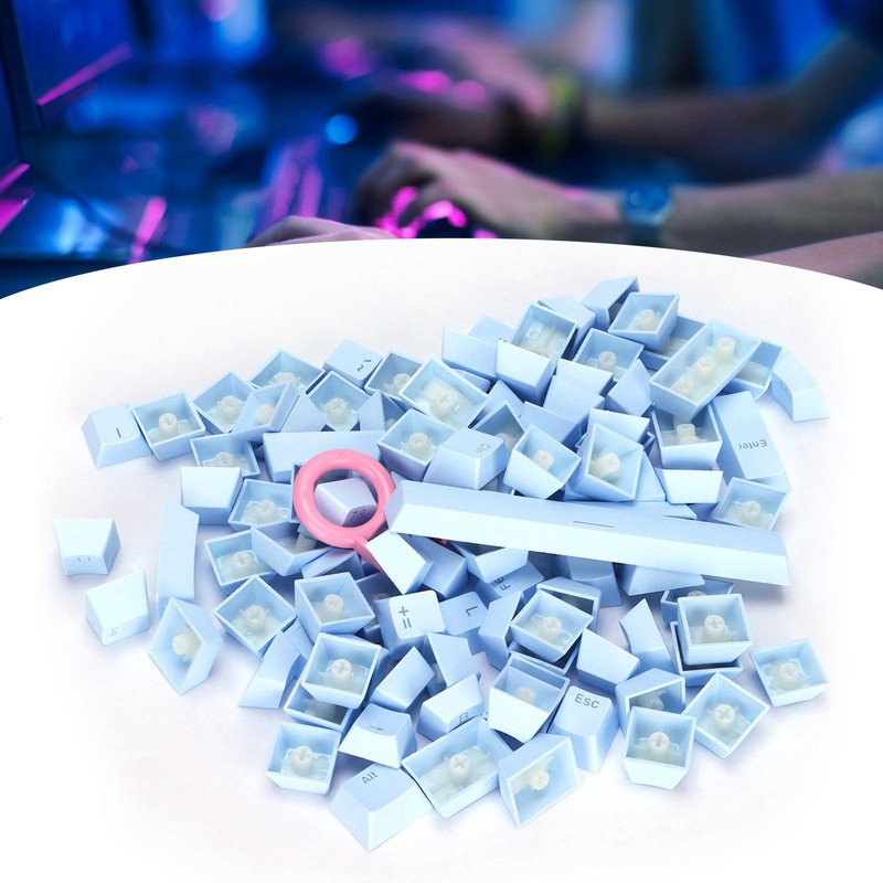 PBT Keycaps Ergonomic Design Oil Resistant Colorful 108 Key Video