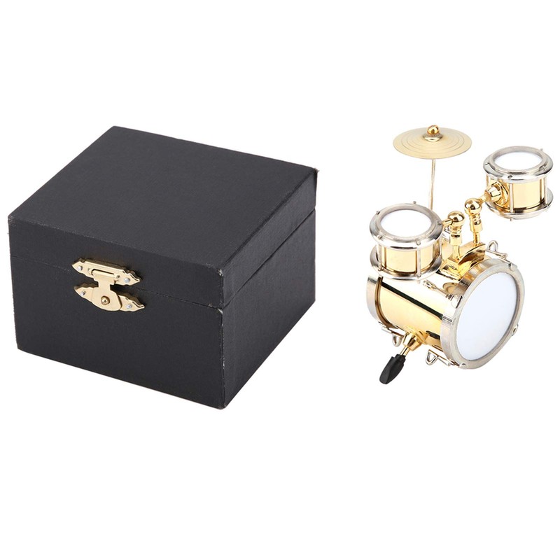 Musical Instrument Ornament, Miniature Musical Instrument Replica Drum Kit Ornament