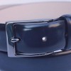 Nagasawa Belt Industry Italy Rinaldi Advan Leather Belt, navy