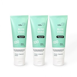 The Flora Aloe Vera Soothing Gel (Tube Type) 250ml - 3 Pack for Hydration and Soothing Moisture Cream