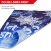 Anley Double Sided Premium Garden Flag, Winter Snowflake Let It